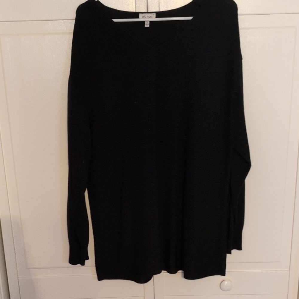 Ella Moss Black V-Neck Sweater